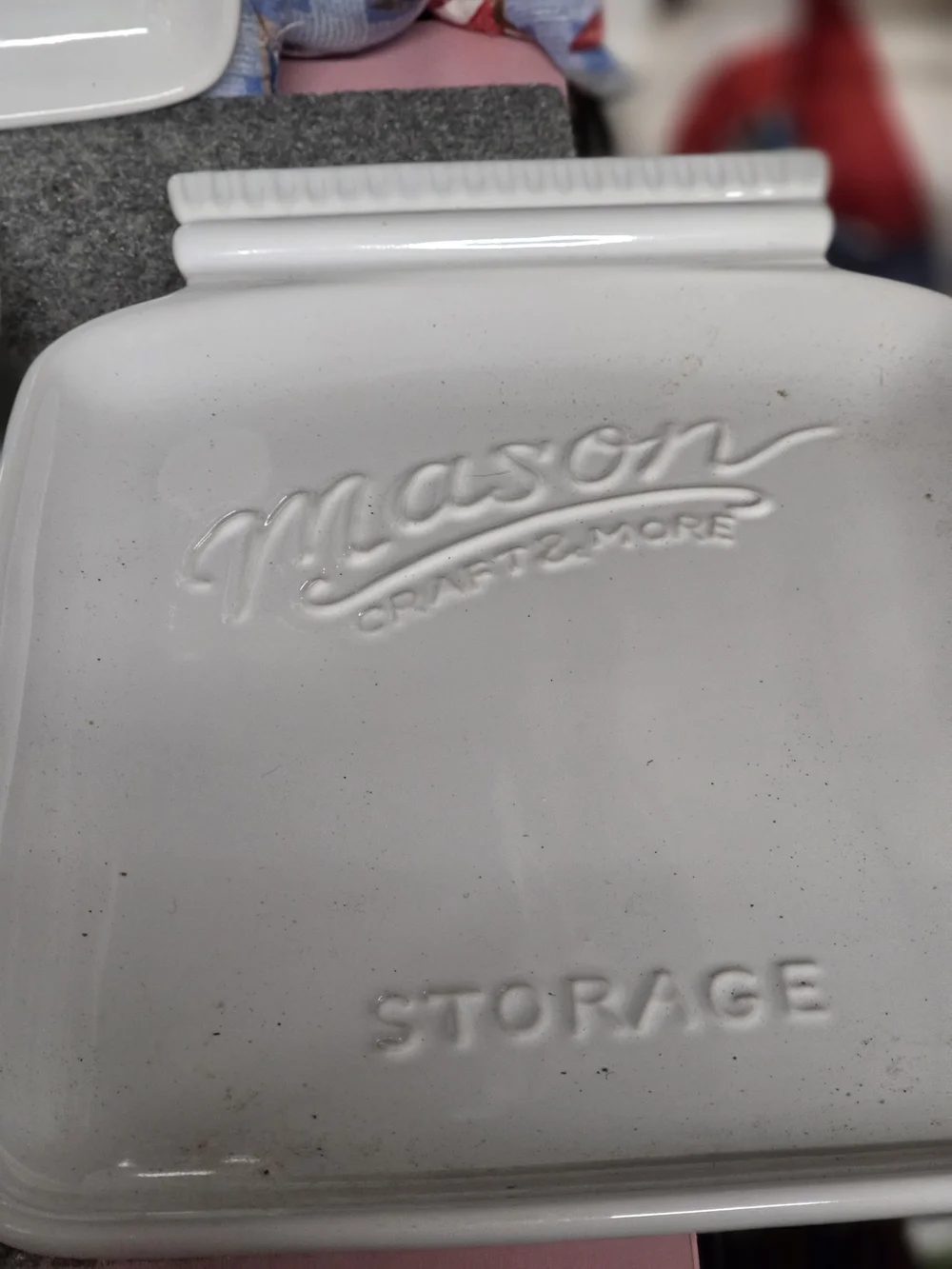 AT -1 Set Of 3 Mason Ceramic Trays 3 Sizes - White